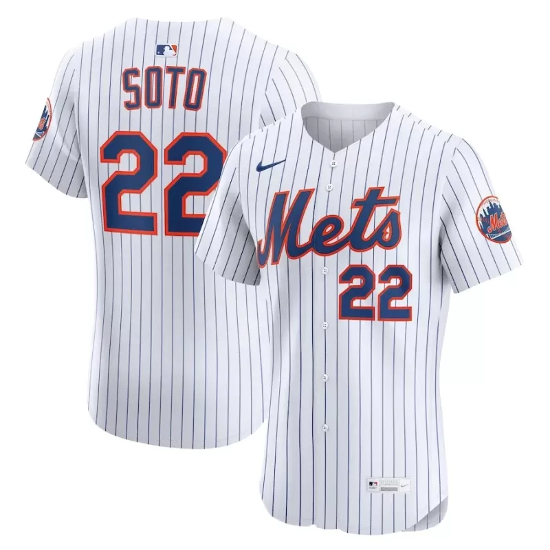 Men's New York Mets Juan Soto Nike White Home Elite Jersey Men's New York Mets Juan Soto Nike White Home Elite Jersey