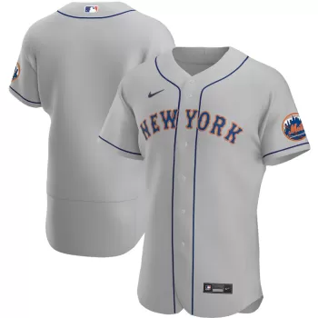 Men's New York Mets Nike Gray Road Authentic Team Jersey Men's New York Mets Nike Gray Road Authentic Team Jersey