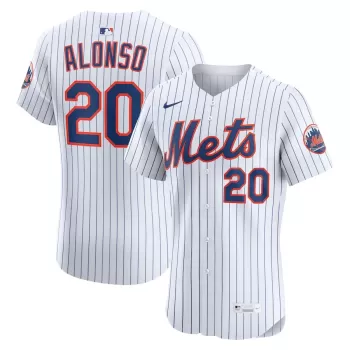Men's New York Mets Pete Alonso Nike White Home Elite Player Jersey