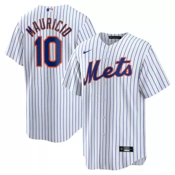 Men's New York Mets Ronny Mauricio Nike White Home Replica Jersey Men's New York Mets Ronny Mauricio Nike White Home Replica Jersey