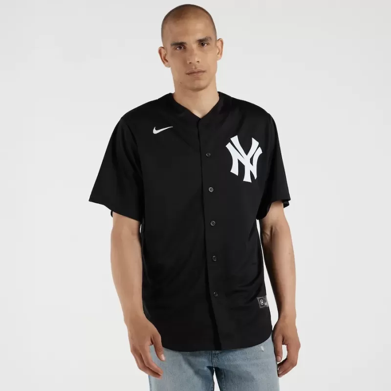 Men's New York Yankees Aaron Judge Nike Black Lights Out Replica Player Jersey Men's New York Yankees Aaron Judge Nike Black Lights Out Replica Player Jersey
