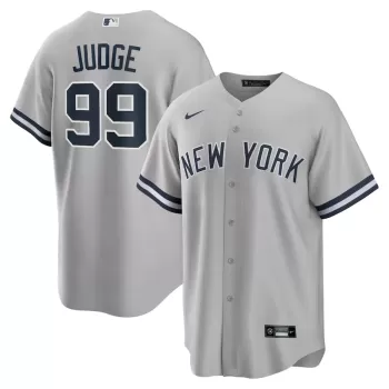 Men's New York Yankees Aaron Judge Nike Gray Road Replica Player Name Jersey