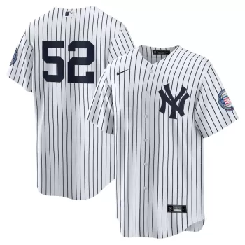 Men's New York Yankees CC Sabathia Nike White 2025 Baseball Hall of Fame Name & Number Retired Replica Jersey Men's New York Yankees CC Sabathia Nike White 2025 Baseball Hall of Fame Name & Number Retired Replica Jersey