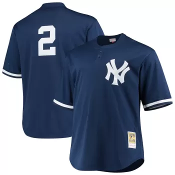 Men's New York Yankees Derek Jeter Mitchell & Ness Navy Big & Tall Batting Practice Replica Player Jersey Men's New York Yankees Derek Jeter Mitchell & Ness Navy Big & Tall Batting Practice Replica Player Jersey