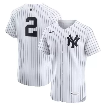 Men's New York Yankees Derek Jeter Nike White Home Elite Player Jersey Men's New York Yankees Derek Jeter Nike White Home Elite Player Jersey