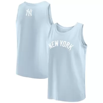 Men's New York Yankees Fanatics Light Blue Elements Tank Top Men's New York Yankees Fanatics Light Blue Elements Tank Top