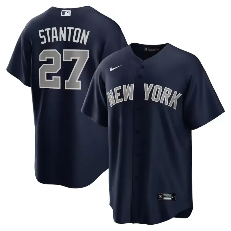 Men's New York Yankees Giancarlo Stanton Nike Navy Alternate Replica Player Jersey Men's New York Yankees Giancarlo Stanton Nike Navy Alternate Replica Player Jersey