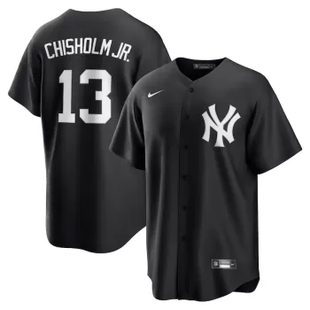 Men's New York Yankees Jazz Chisholm Jr. Nike Black Lights Out Replica Player Jersey