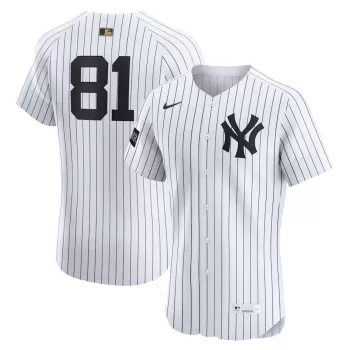 Men's New York Yankees Luis Gil Nike White Home Sponsor Patch MLB Awards Gold Batterman Elite Jersey Men's New York Yankees Luis Gil Nike White Home Sponsor Patch MLB Awards Gold Batterman Elite Jersey