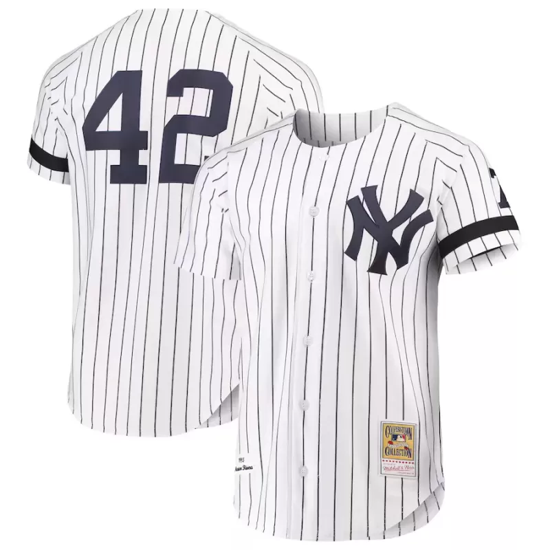 Men's New York Yankees Mariano Rivera Mitchell & Ness White Authentic Jersey Men's New York Yankees Mariano Rivera Mitchell & Ness White Authentic Jersey