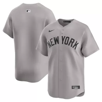 Men's New York Yankees Nike Gray Road Limited Jersey Men's New York Yankees Nike Gray Road Limited Jersey