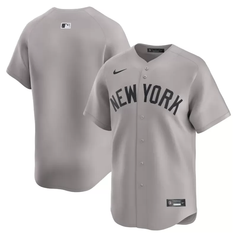 Men's New York Yankees Nike Gray Road Limited Jersey Men's New York Yankees Nike Gray Road Limited Jersey