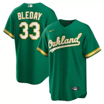 Men's Oakland Athletics JJ Bleday Nike Kelly Green Alternate Replica Jersey Men's Oakland Athletics JJ Bleday Nike Kelly Green Alternate Replica Jersey
