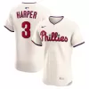 Men's Philadelphia Phillies Bryce Harper Nike Cream Alternate 2 Elite Jersey