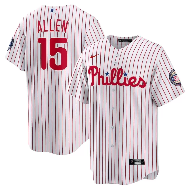 Men's Philadelphia Phillies Dick Allen Nike White 2025 Baseball Hall of Fame Name & Number Retired Replica Jersey