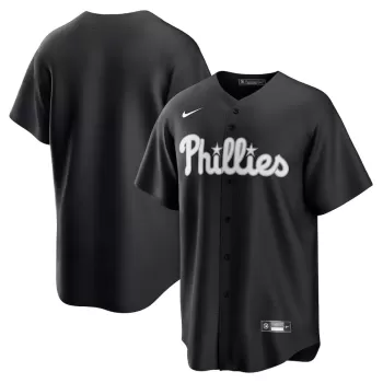Men's Philadelphia Phillies Nike Black Lights Out Replica Jersey
