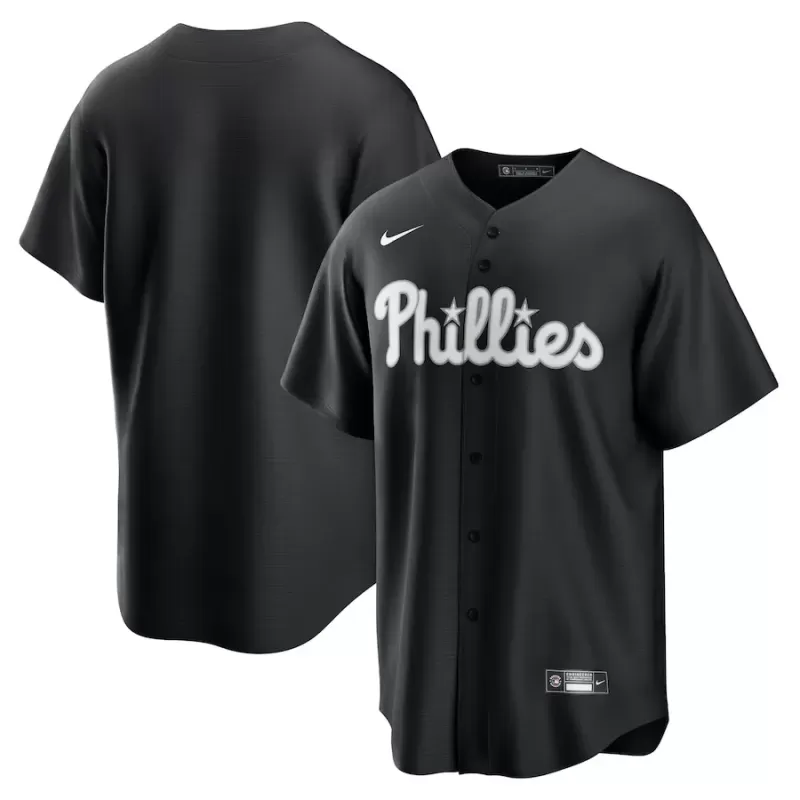 Men's Philadelphia Phillies Nike Black Lights Out Replica Jersey Men's Philadelphia Phillies Nike Black Lights Out Replica Jersey