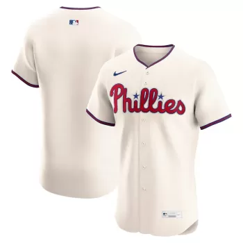 Men's Philadelphia Phillies Nike Cream Alternate 2 Elite Jersey