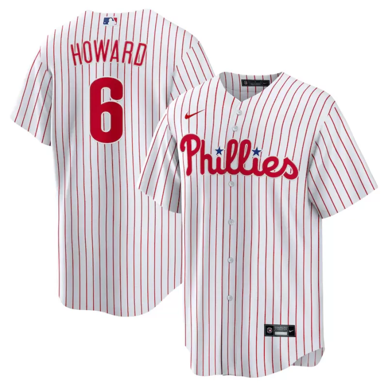 Men's Philadelphia Phillies Ryan Howard Nike White Replica Player Jersey Men's Philadelphia Phillies Ryan Howard Nike White Replica Player Jersey