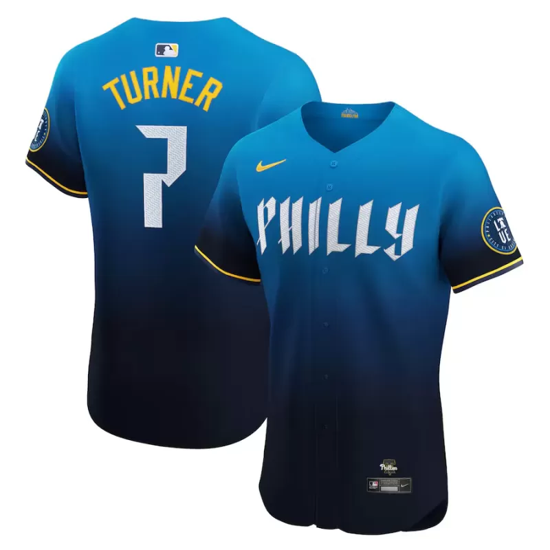 Men's Philadelphia Phillies Trea Turner Nike Navy City Connect Elite Jersey Men's Philadelphia Phillies Trea Turner Nike Navy City Connect Elite Jersey