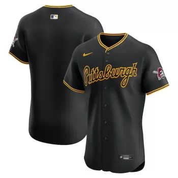 Men's Pittsburgh Pirates Nike Black Alternate 2 Elite Jersey Men's Pittsburgh Pirates Nike Black Alternate 2 Elite Jersey