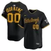 Men's Pittsburgh Pirates Nike Black Alternate Limited Custom Jersey Men's Pittsburgh Pirates Nike Black Alternate Limited Custom Jersey