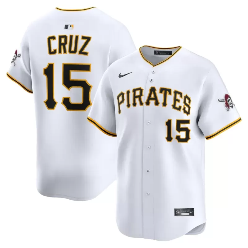 Men's Pittsburgh Pirates Oneil Cruz Nike White Home Limited Player Jersey Men's Pittsburgh Pirates Oneil Cruz Nike White Home Limited Player Jersey