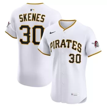 Men's Pittsburgh Pirates Paul Skenes Nike White Home Elite Jersey