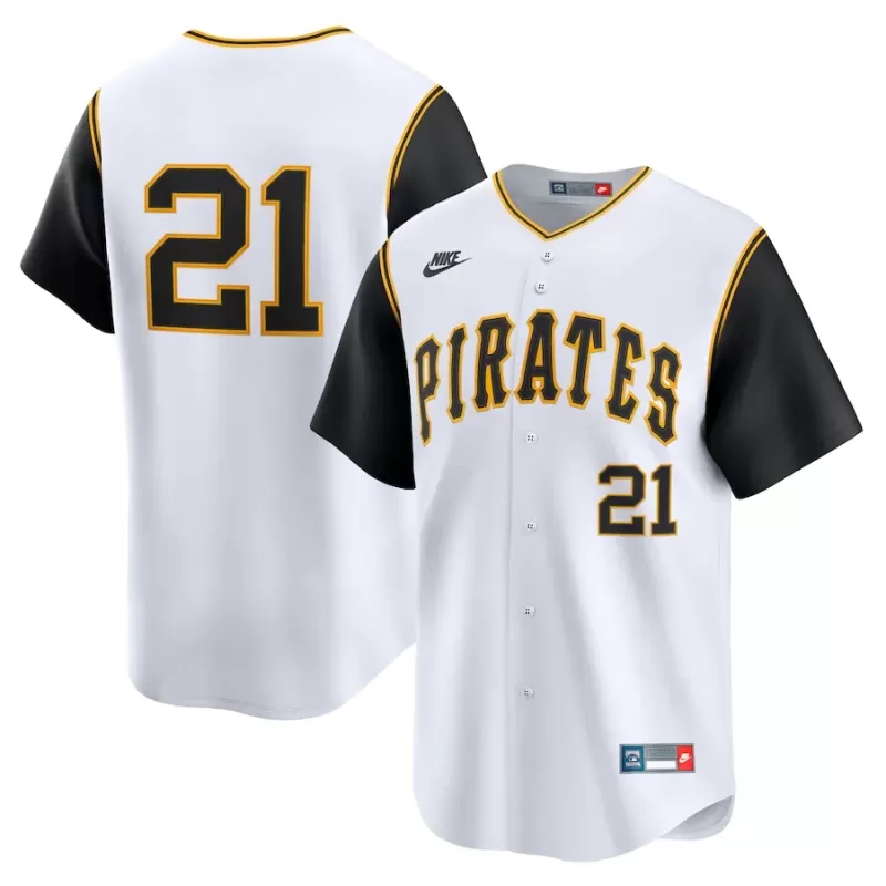 Men's Pittsburgh Pirates Roberto Clemente Nike White Cooperstown Collection Limited Jersey