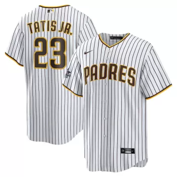 Men's San Diego Padres Fernando Tatis Jr. Nike White 2025 MLB All-Star Game Home Replica Player Jersey Men's San Diego Padres Fernando Tatis Jr. Nike White 2025 MLB All-Star Game Home Replica Player Jersey