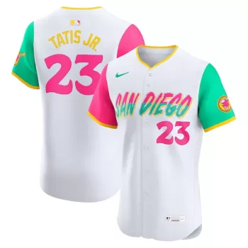 Men's San Diego Padres Fernando Tatis Jr. Nike White City Connect Elite Jersey Men's San Diego Padres Fernando Tatis Jr. Nike White City Connect Elite Jersey