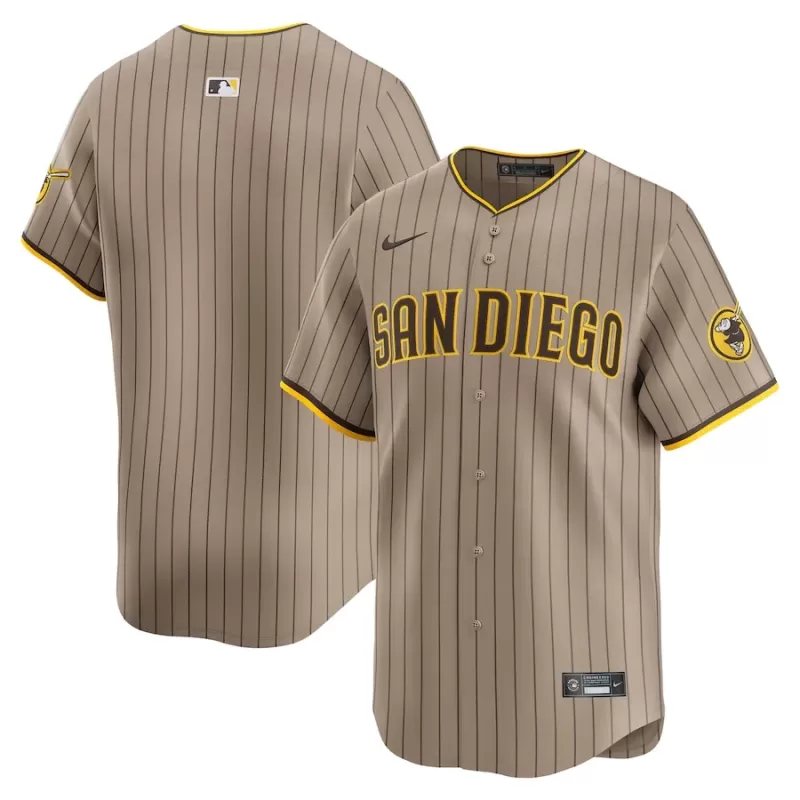 Men's San Diego Padres Nike Sand Alternate Limited Jersey Men's San Diego Padres Nike Sand Alternate Limited Jersey