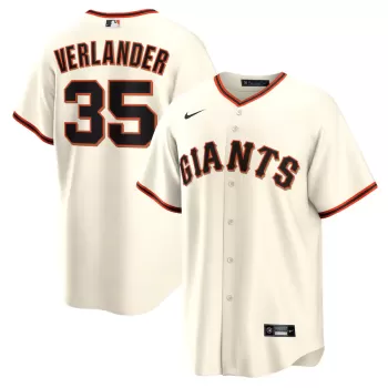 Men's San Francisco Giants Justin Verlander Nike Cream Home Replica Jersey Men's San Francisco Giants Justin Verlander Nike Cream Home Replica Jersey