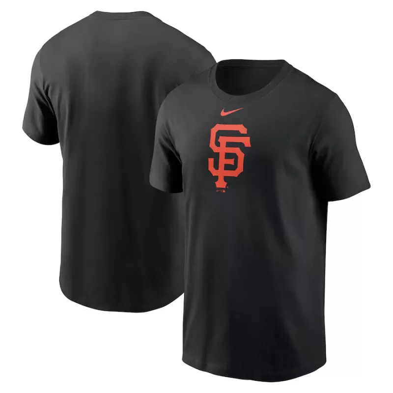Men's San Francisco Giants Nike Black Fuse Logo T-Shirt Men's San Francisco Giants Nike Black Fuse Logo T-Shirt