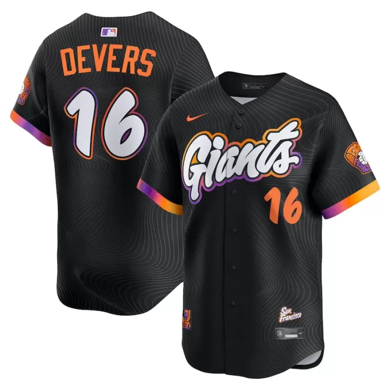 Men's San Francisco Giants Rafael Devers Nike Black 2025 City Connect Limited Player Jersey