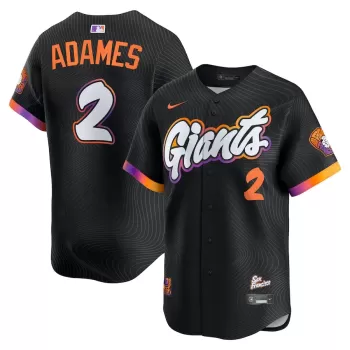 Men's San Francisco Giants Willy Adames Nike Black 2025 City Connect Limited Player Jersey Men's San Francisco Giants Willy Adames Nike Black 2025 City Connect Limited Player Jersey