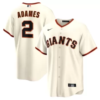 Men's San Francisco Giants Willy Adames Nike Cream Home Replica Jersey Men's San Francisco Giants Willy Adames Nike Cream Home Replica Jersey