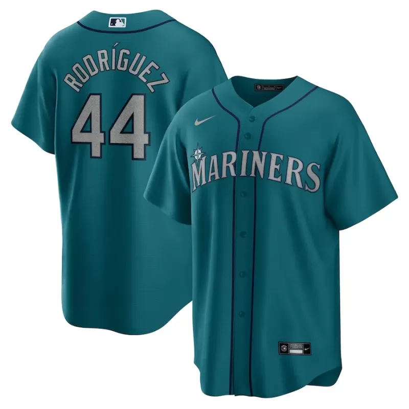 Men's Seattle Mariners Julio Rodríguez Nike Teal Official Replica Player Jersey Men's Seattle Mariners Julio Rodríguez Nike Teal Official Replica Player Jersey