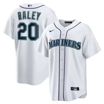 Men's Seattle Mariners Luke Raley Nike White Home Replica Jersey Men's Seattle Mariners Luke Raley Nike White Home Replica Jersey