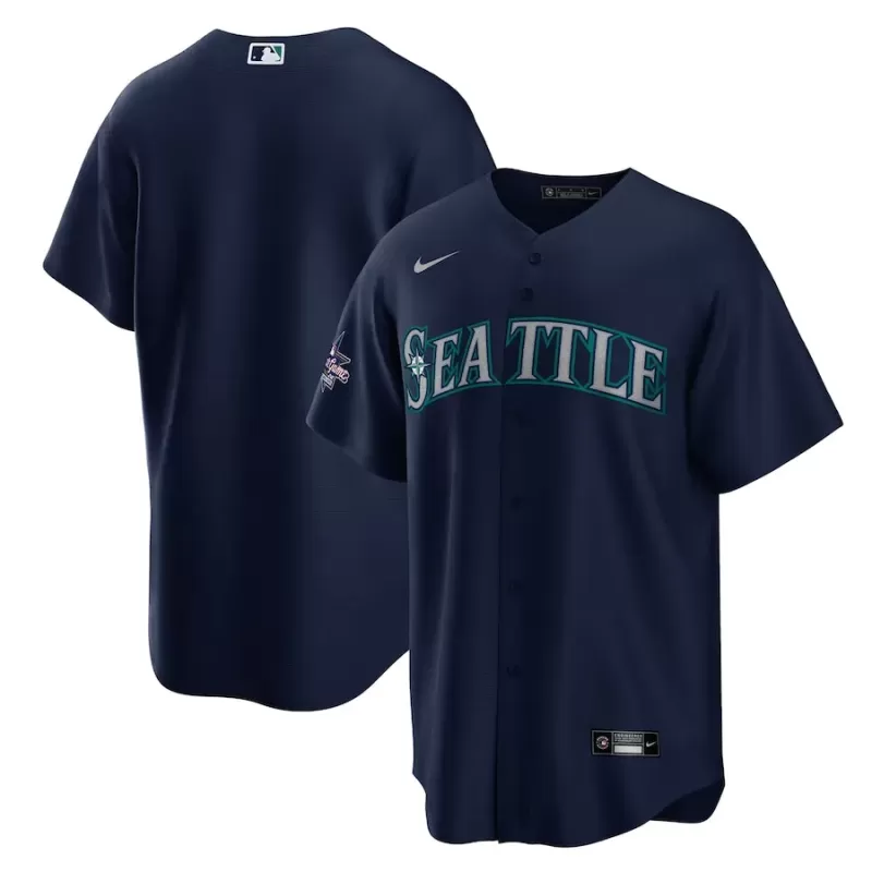 Men's Seattle Mariners Nike Navy 2025 MLB All-Star Game Away Replica Jersey Men's Seattle Mariners Nike Navy 2025 MLB All-Star Game Away Replica Jersey