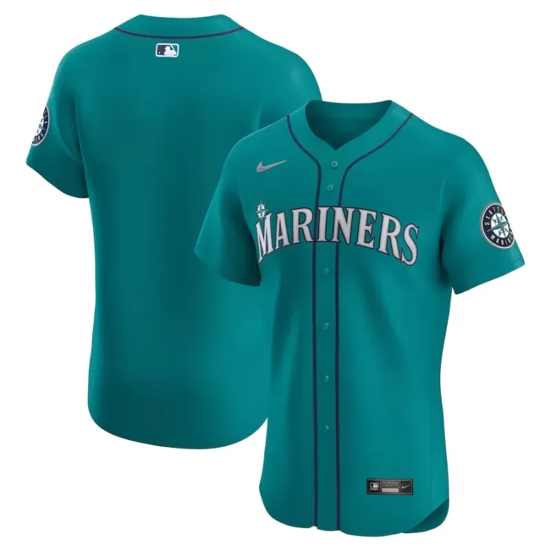 Men's Seattle Mariners Nike Teal Alternate Elite Jersey Men's Seattle Mariners Nike Teal Alternate Elite Jersey