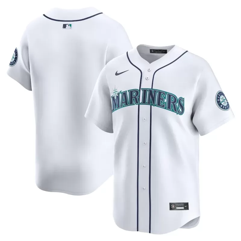 Men's Seattle Mariners Nike White Home Limited Jersey Men's Seattle Mariners Nike White Home Limited Jersey