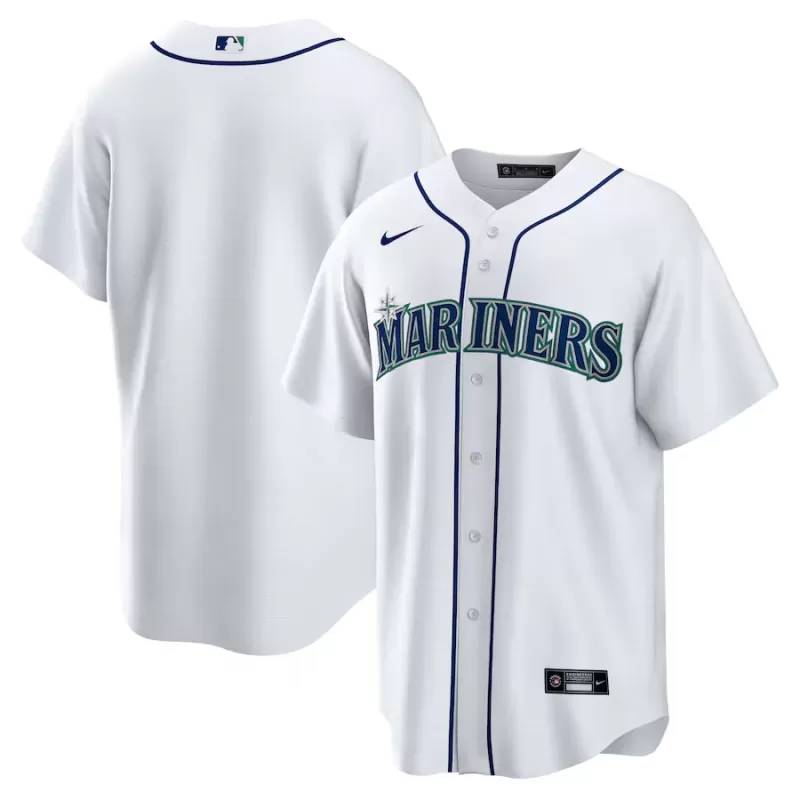 Men's Seattle Mariners Nike White Home Replica Team Jersey Men's Seattle Mariners Nike White Home Replica Team Jersey