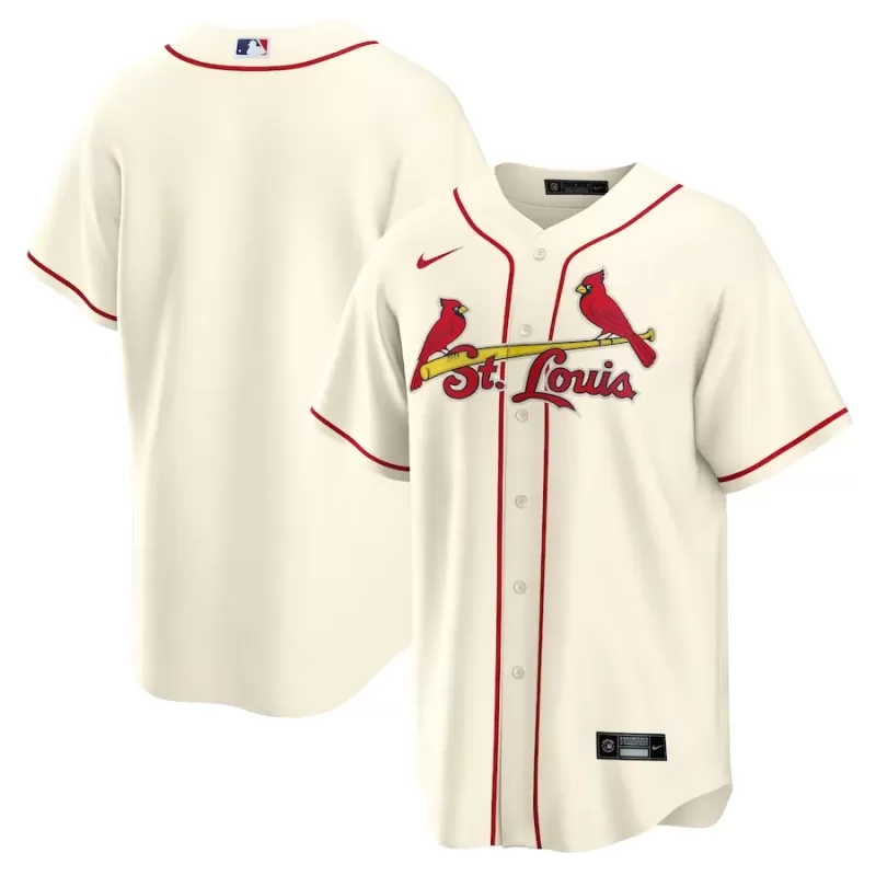 Men's St. Louis Cardinals Nike Cream Alternate Replica Team Jersey Men's St. Louis Cardinals Nike Cream Alternate Replica Team Jersey