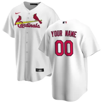 Men's St. Louis Cardinals Nike White Home Replica Custom Jersey Men's St. Louis Cardinals Nike White Home Replica Custom Jersey