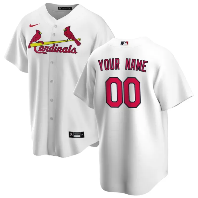 Men's St. Louis Cardinals Nike White Home Replica Custom Jersey Men's St. Louis Cardinals Nike White Home Replica Custom Jersey