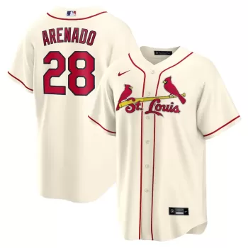 Men's St. Louis Cardinals Nolan Arenado Nike Cream Alternate 2 Replica Jersey Men's St. Louis Cardinals Nolan Arenado Nike Cream Alternate 2 Replica Jersey