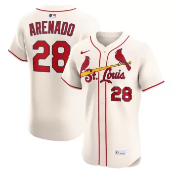 Men's St. Louis Cardinals Nolan Arenado Nike Cream Alternate Elite Jersey Men's St. Louis Cardinals Nolan Arenado Nike Cream Alternate Elite Jersey