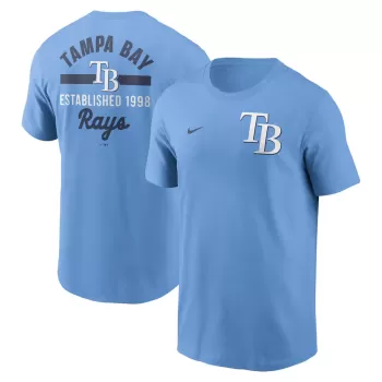 Men's Tampa Bay Rays Nike Light Blue 2-Hit T-Shirt Men's Tampa Bay Rays Nike Light Blue 2-Hit T-Shirt