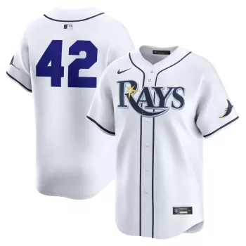Men's Tampa Bay Rays Nike White Home 2025 Jackie Robinson Day Limited Jersey Men's Tampa Bay Rays Nike White Home 2025 Jackie Robinson Day Limited Jersey